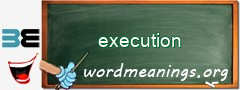 WordMeaning blackboard for execution